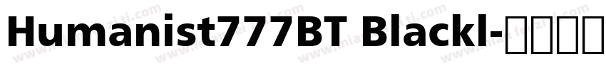 Humanist777BT Blackl字体转换
